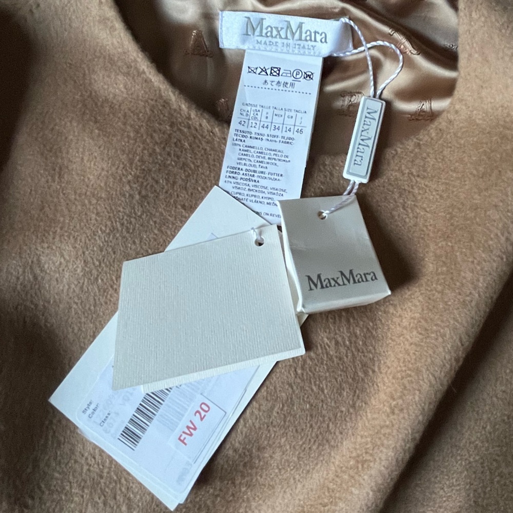 MaxMara Camel Giugno dress size 12 NWT - Picture 14 of 16